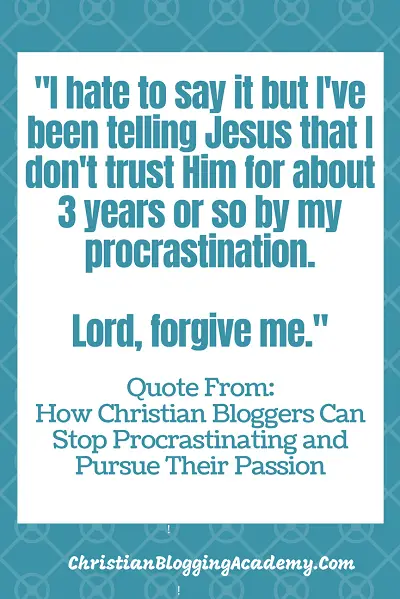 procrastination Christian perspective