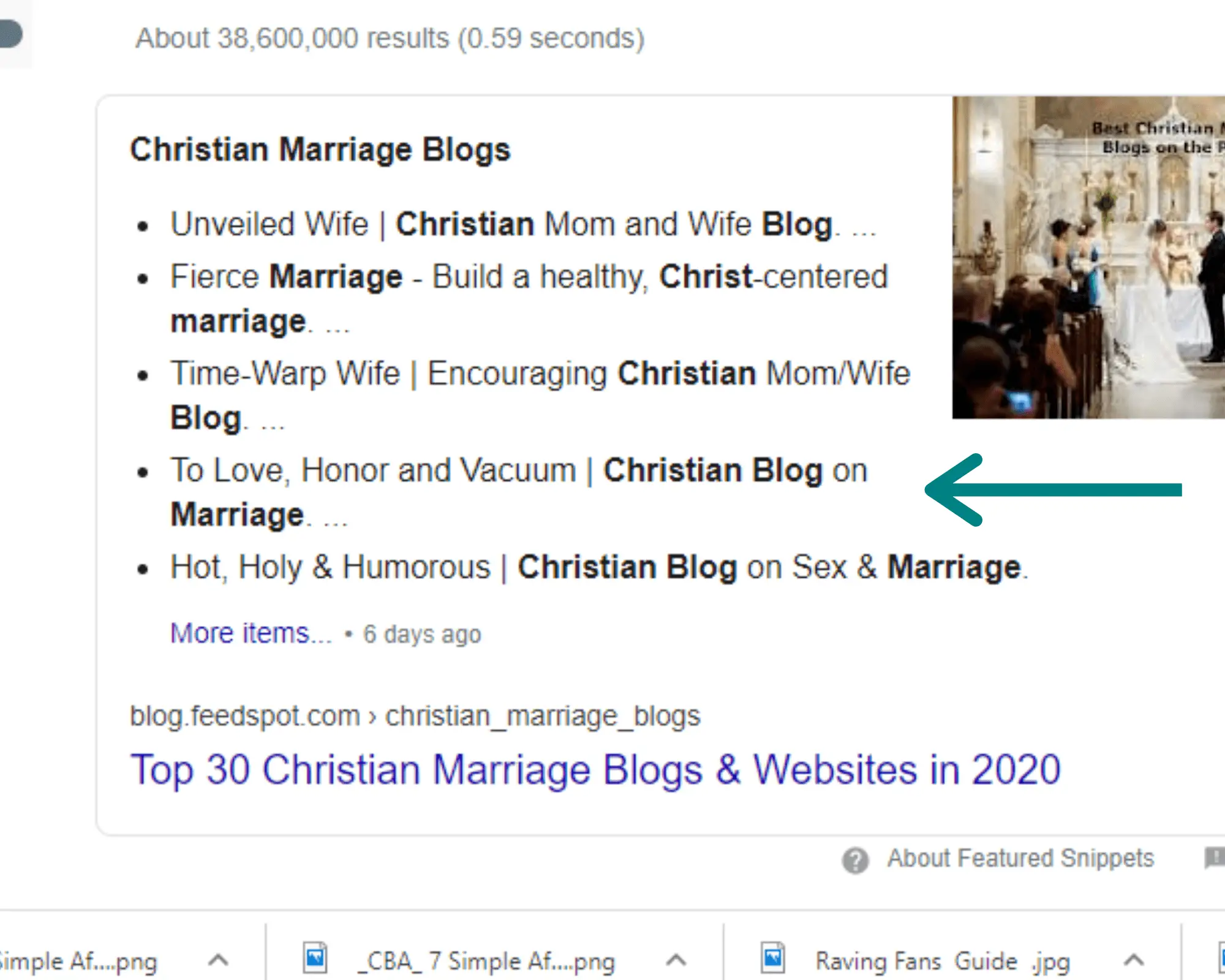 screen shots of Christian marriage blogs profitable blog niches