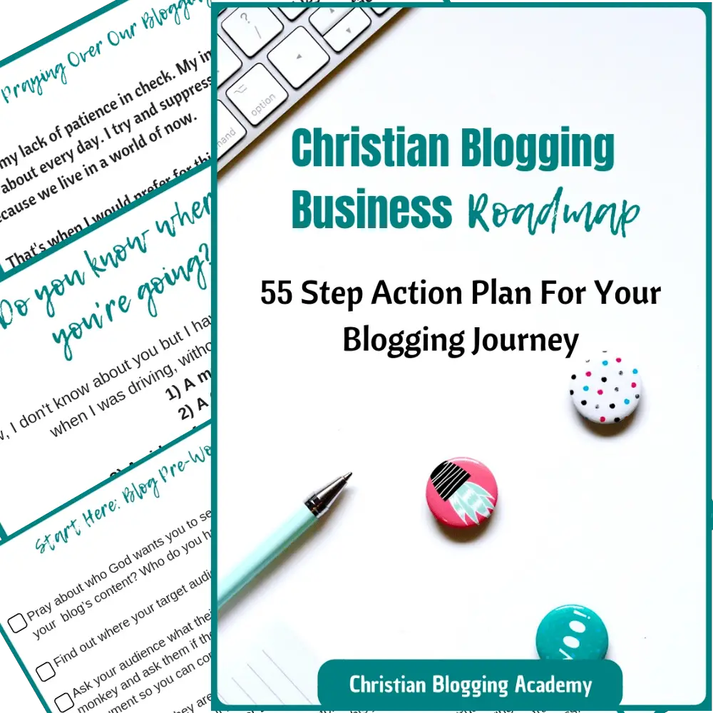 Christian blogging business roadmap freebie