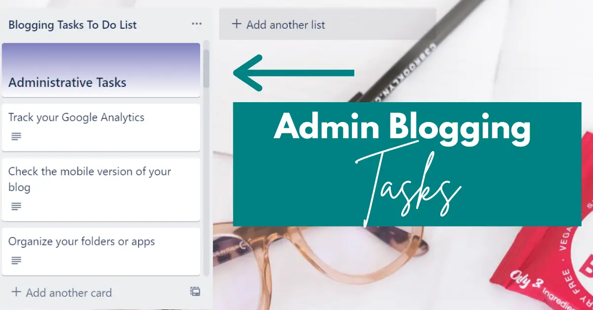 pic of admin blogging daily tasks 