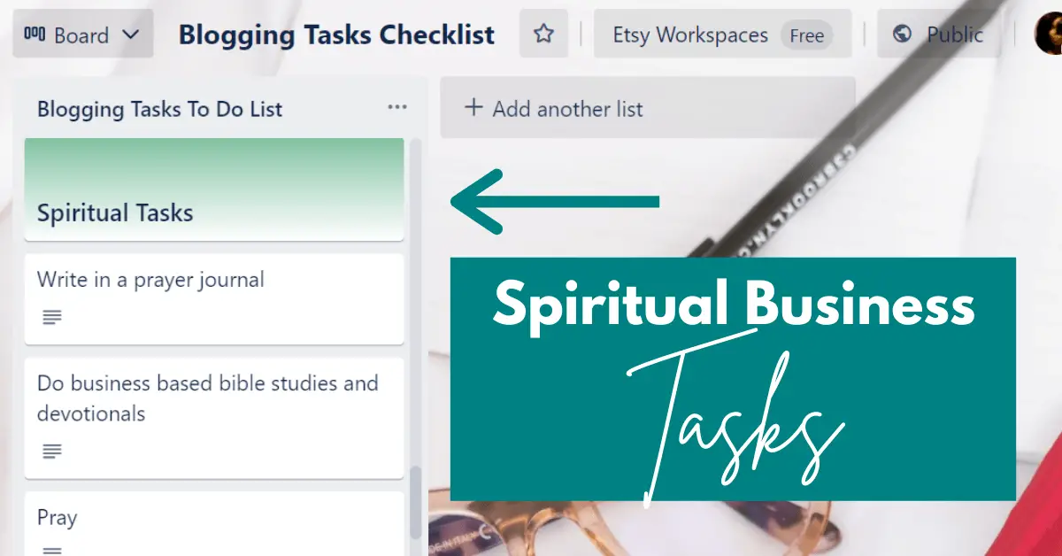 spiritual blogging tasks to do list 