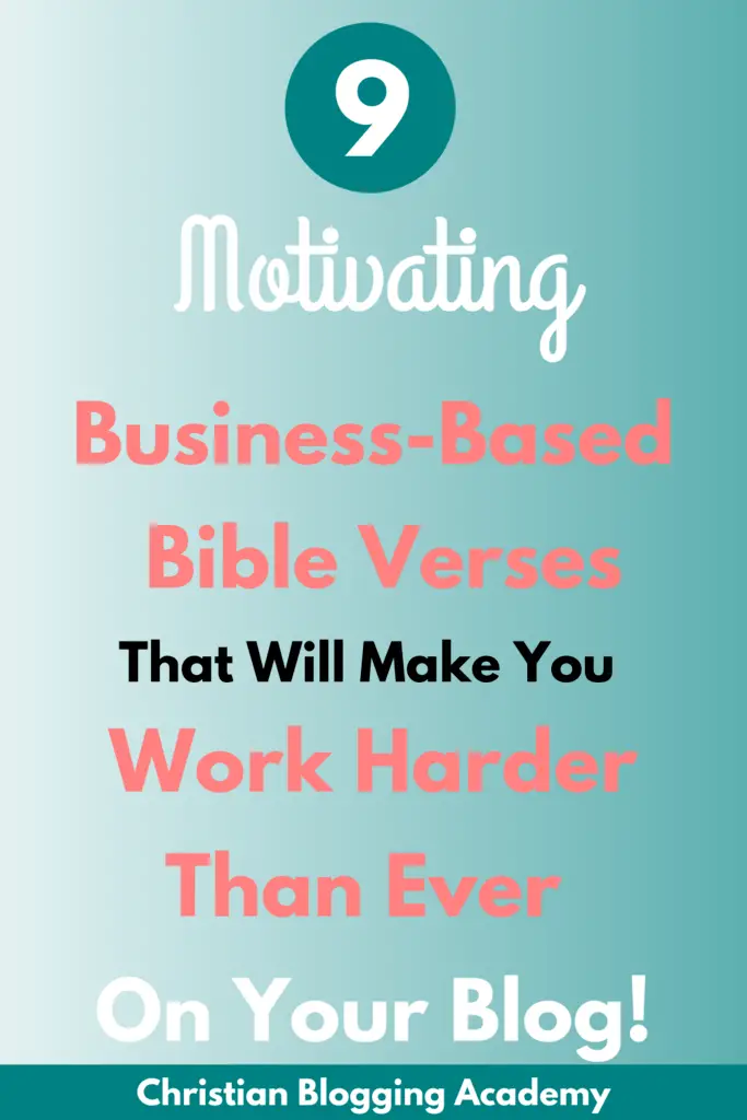 bible verses about small business