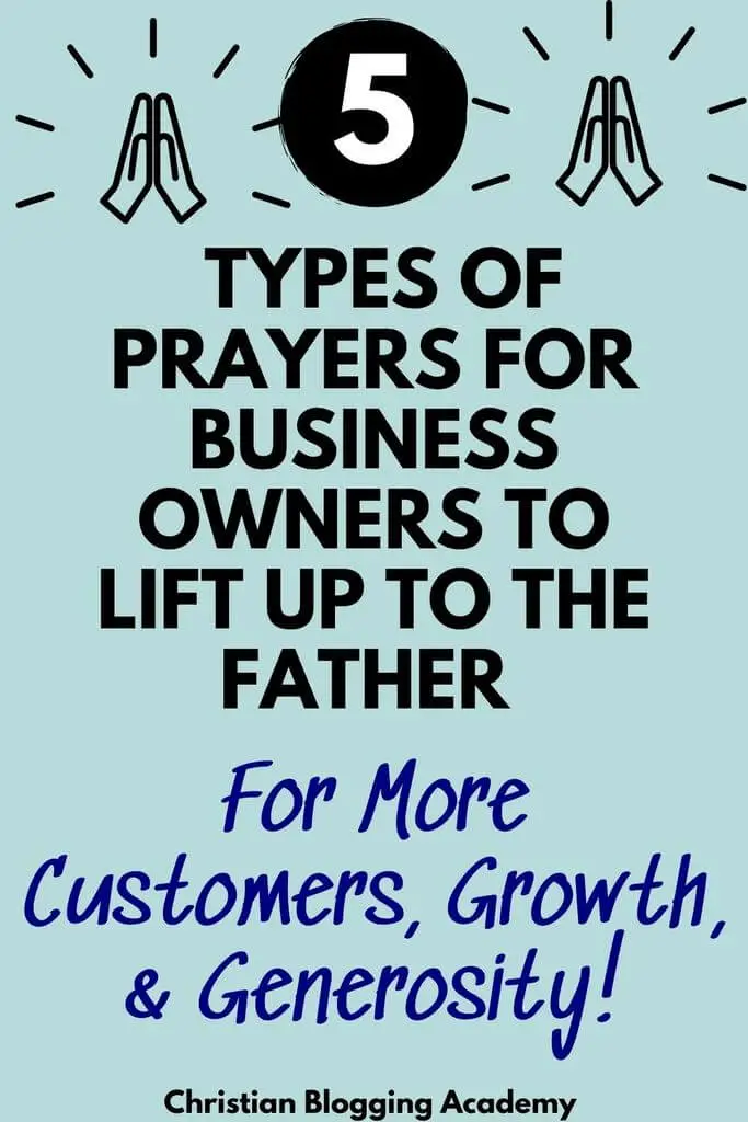 blue background types of prayers for business owners 