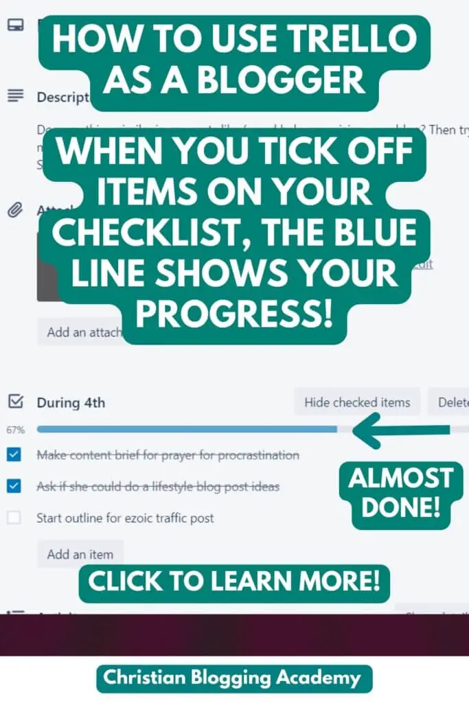 blue checklist in trello 