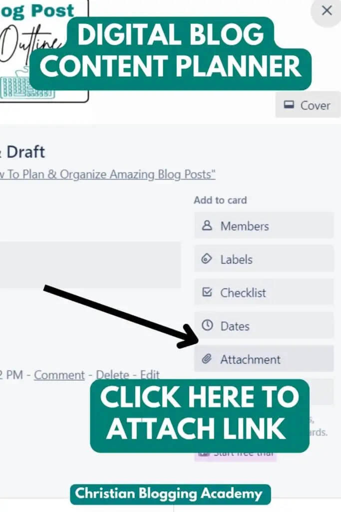 how to attach links in trello 