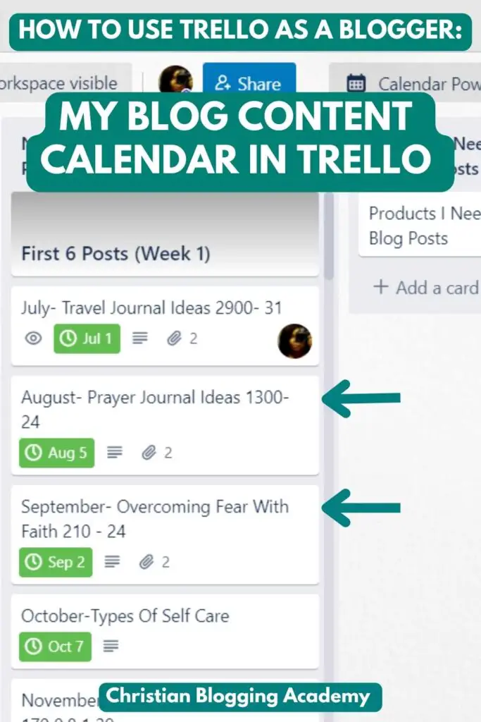 trello blog content calendar 