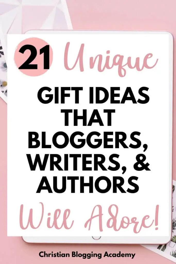 pink desk with ipad gift idea for bloggers