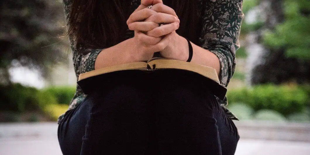 Christian woman praying