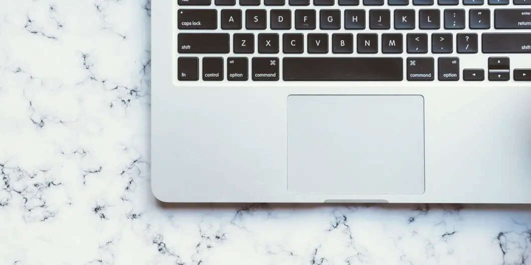 laptop on marble